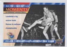 2013 Upper Deck University of Kansas Monumental Moments Clyde Lovellette HOF 7j0