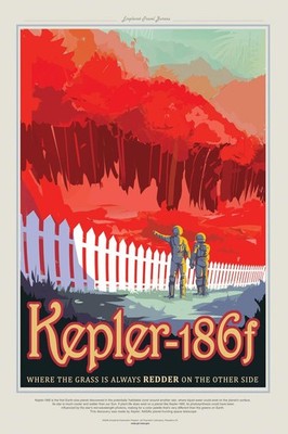 Kepler 186f NASA Space Travel Fantasy Outer Space Galaxy Colonize Mars Moon Plan
