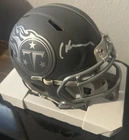 CHRIS JOHNSON Signed Tennessee Titans Slate Mini Helmet - Beckett Witness COA 🔥