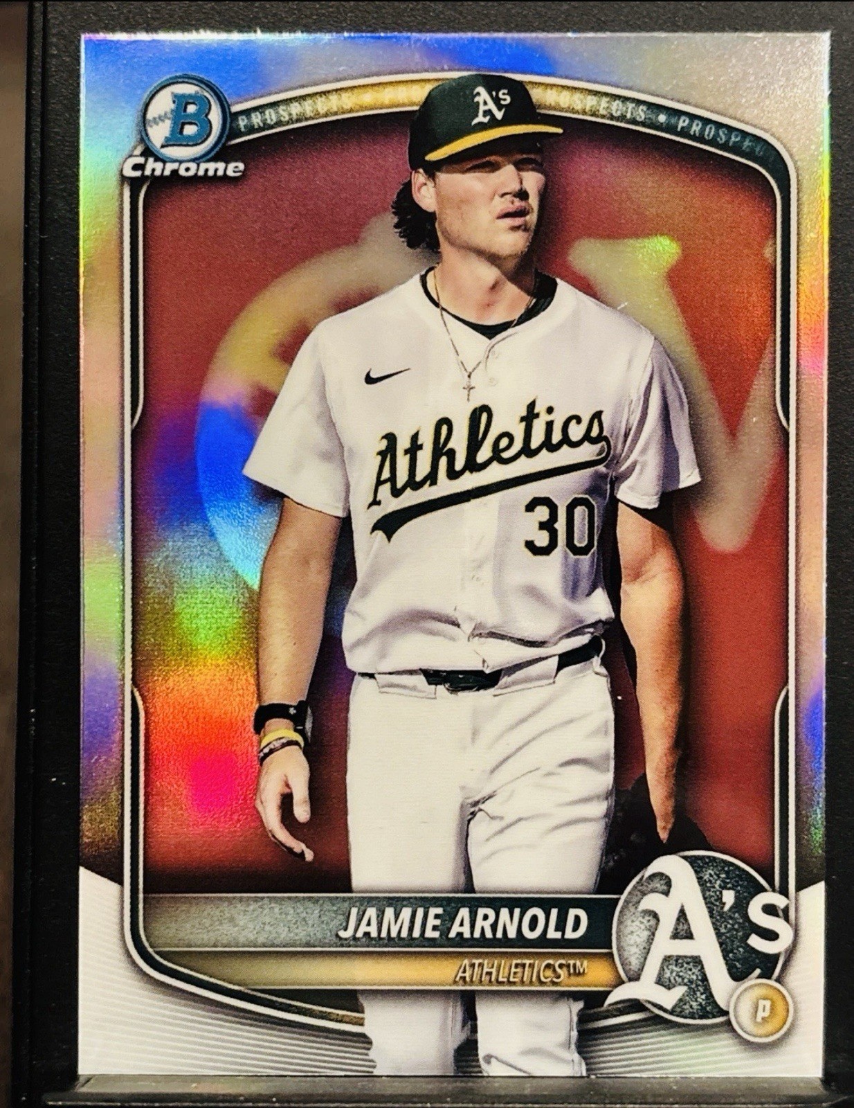 Jamie Arnold 2025 Bowman Chrome Draft Image Variation Refractor SP #BDC-30