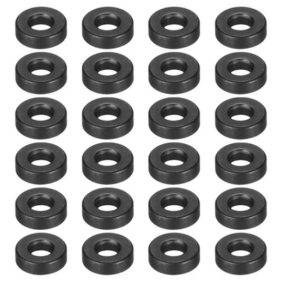 #ad 24 Pcs Carbon Steel Flat Washer Fits M6 x 16mm x 5mm Black Washer Fits $17.45