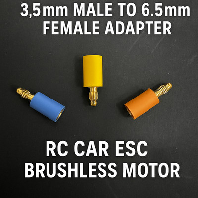 Traxxas ESC Adapter 3.5mm to 6.5mm No Wire  High Current Brushless Motor Upgrade