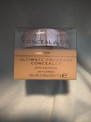 Makeup Revolution Conceal and Fix Ultimate Coverage Concealer - Tan