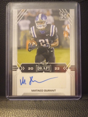 2022 Leaf Draft - Autographs Mataeo Durant #BA-MD1 (AU, RC)