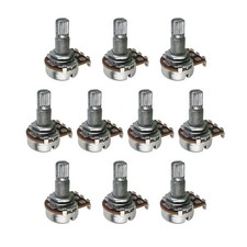 12 Pieces Long Shaft Mini Guitar Potentiometer Pot B500K Linear Taper