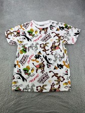 Looney Tunes All Over Print Graphic T-Shirt Size M