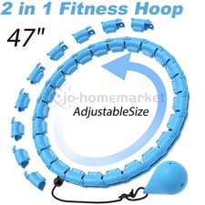 24 Knots Hoop Fit Plus Size 47", Weighted Hula Hoops for Adults Weight Loss US