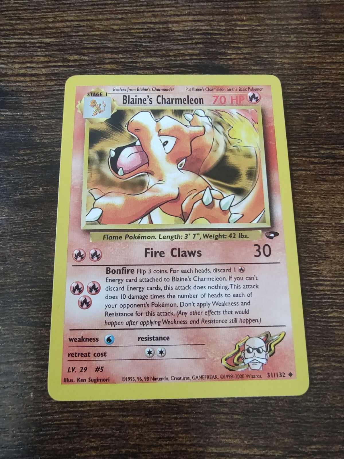 Pokemon Gym Challenge Blaine's Charmeleon 31/132 Unlimited