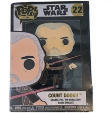 Funko × Star Wars POP PIN Count Dooku Enamel Pin with  and Brown