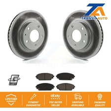 Front Coated Disc Brake Rotors And Ceramic Pads Kit For Mazda 3 CX-3 Sport
