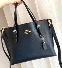 C4084 C*ach Black MOLLIE TOTE 25 2Way Shoulder Bag Handbag Outlet Products NWT