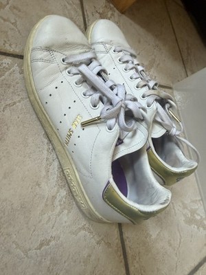 Adidas Stan Smith Sneaker Gr. 39 weiß gold lila