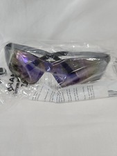 12 Pairs Disc. Pyramex ZTEK Safety Glasses Blue Mirror Lens Gray Temples JO1-7