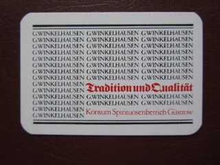 DDR Taschenkalender 1990 Plaste Konsum Spirituosenbetrieb Güstrow G.WINKELHAUSEN