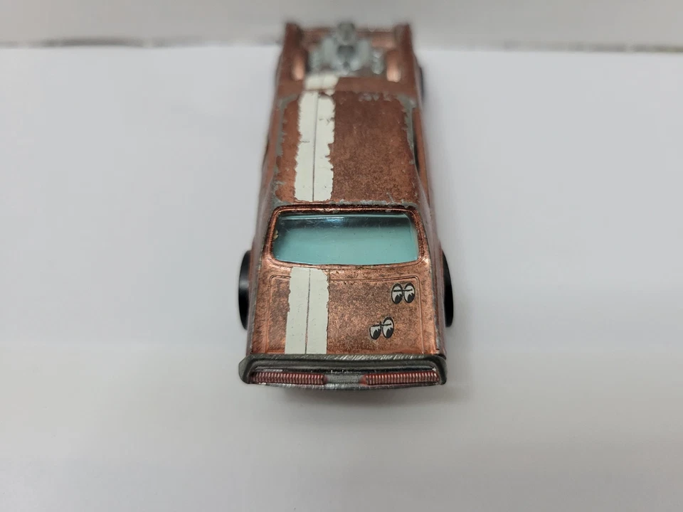 Hot Wheels Redline 1969 Nitty Gritty Kitty cobre/marrón cromado Hong Kong RARO Foto 3 de 4
