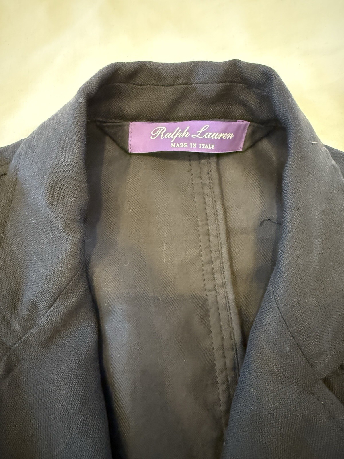 NWOT Ralph Lauren Purple Label Hand Tailored Linen Silk Jacket (Orig $2000} image 8