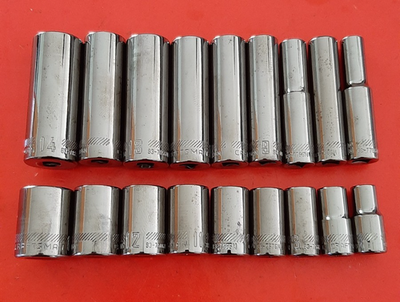 #ad New Craftsman OVERDRIVE 1 4quot; Metric Drive Deep amp; Shallow 6mm 14mm Socket Set $35.83