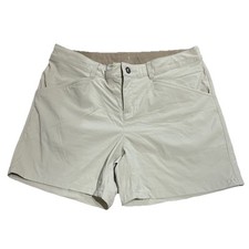 Patagonia Shorts Womens 8 Quandary Shale Zip Fly Drawstring Waist Shorts 5"