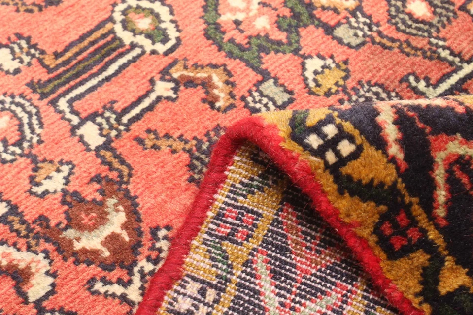 复古手工打结长条地毯 2 英尺 5 英寸 x 8 英尺 0 英寸传统东方羊毛地毯 — 第 4/4 张图片