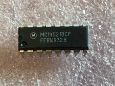 MC14521BCP IC FREQUENCY DIVIDER AND OSCILLATOR 16-PIN DIP MOTOROLA (LOT OF 4)