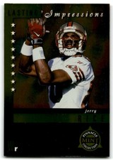 1998 PINNACLE MINT LASTING IMPRESSIONS JERRY RICE SAN FRANCISCO 49ERS #10