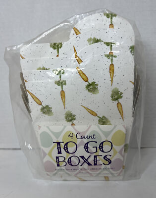 Easter 4 Count  To Go  Favor Boxes 5  x 4.2  Easter Spring Celebration