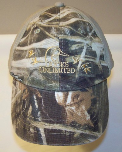 DUCKS UNLIMITED CAMO HAT HUNTER ADJUSTABLE