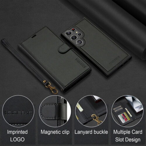 Custodia a portafoglio 2 in 1 rimovibile MagSafe per Samsung S25 S24 S23 S22 A55 A54 - Foto 28 di 80