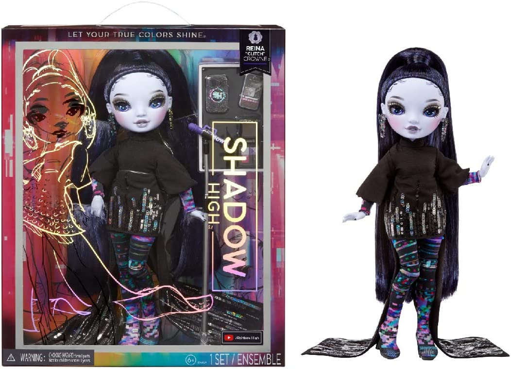 【Reina】 Rainbow High Shadow High Reina Glitch Crowne- Purple Fashion Doll
