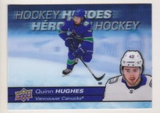 21-22 Tim Hortons Quinn Hughes Hockey Heroes Canucks Upper Deck 2021
