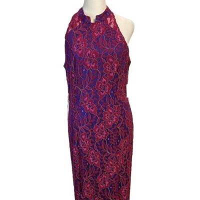 JS Collections Molly Collar Gown Size 10 NWT Primrose Lace Style 8616612