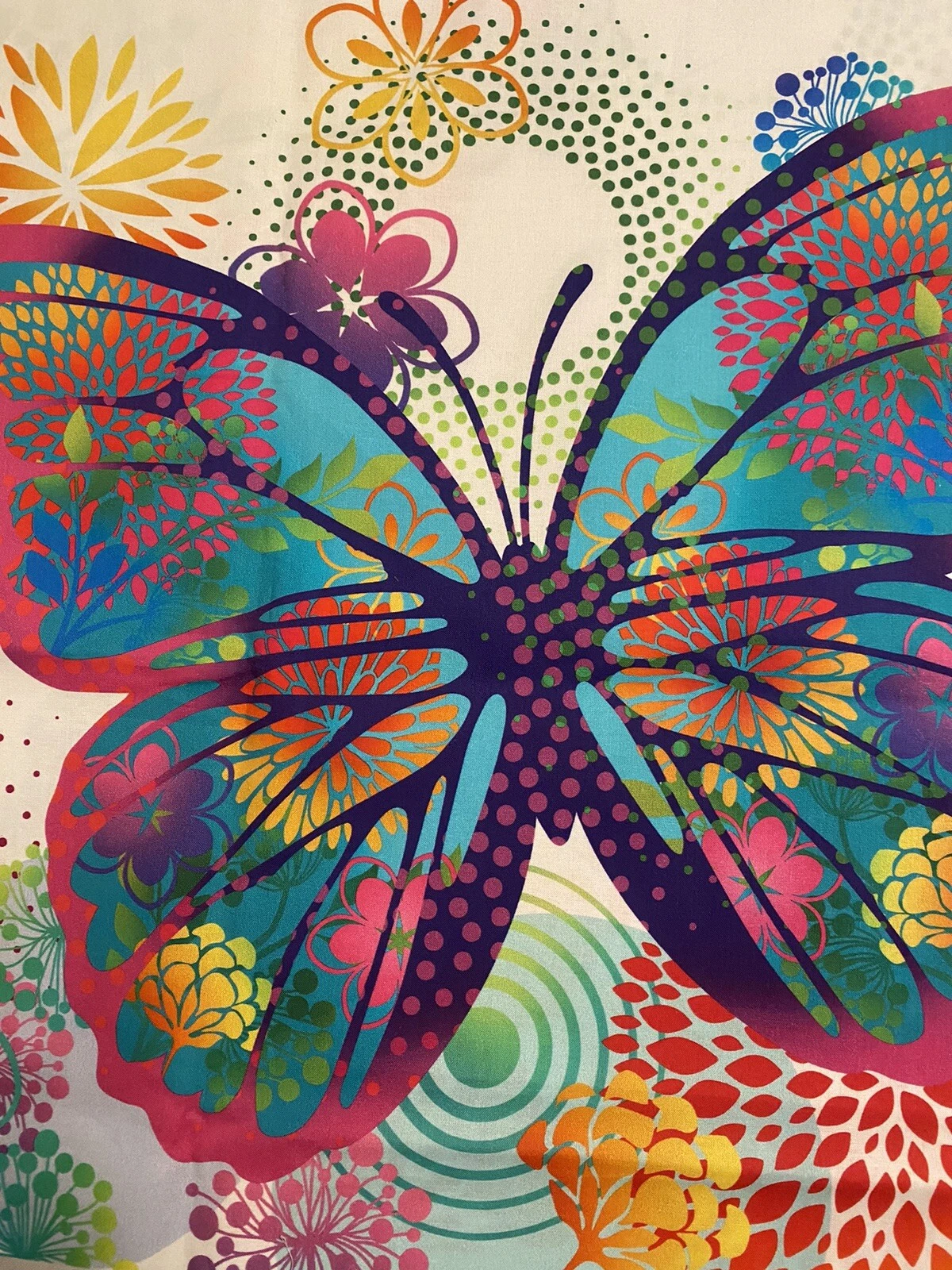 Fabric Lot Garden II Butterfly Brights PANEL Jason Yenter / #11216 Ombre Daiwabo - product detail image 20