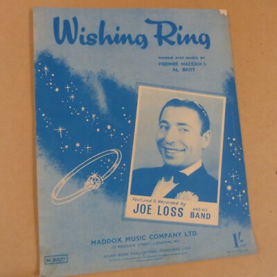 Liederblatt WISHING RING Joe Loss 1952