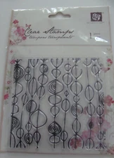NEW SEALED Prima Marketing Cling Mounted Stamp 541880 Circles