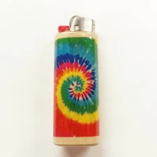 Tie Dye Lighter Case Holder Sleeve Cover Fits Bic Lighters
