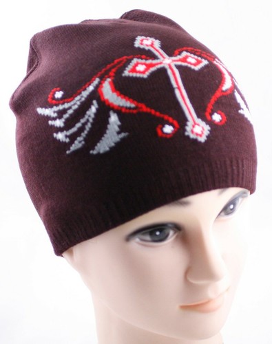 1 Pieza Para hombres Niños Invierno Esquí Tejido Cruz Diseño Gorro Sombrero CALIDAD PREMIUM - Imagen 5 de 13