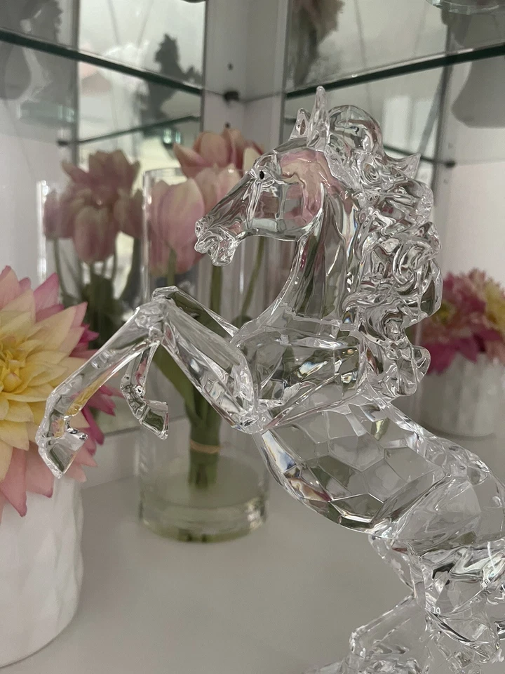 Acrílico Caballo Figura Vidrio Colección Decoración Hogar Estatua Foto 4 de 4