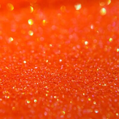 Fluoreszierend Neon Orange Glitzer