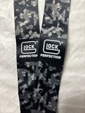 GLOCK PERFECTION LANYARD 19" Neck Loop Keys Keychain Grey Camo New