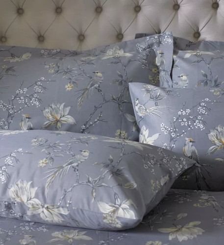 100% Egyptian Cotton Duvet Cover Set Floral Bird Design Single Size Bedding Set - Picture 5 of 11