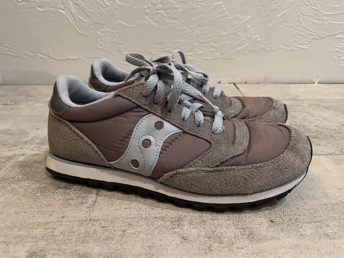 Saucony Womens Jazz Low Pro 1866 118 Gray Running Shoes Sneakers Size 7.5