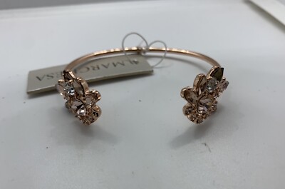 $78 NWT MARCHESA ROSE GOLD TONE BRACELET WITH CRYSTALS- JC300