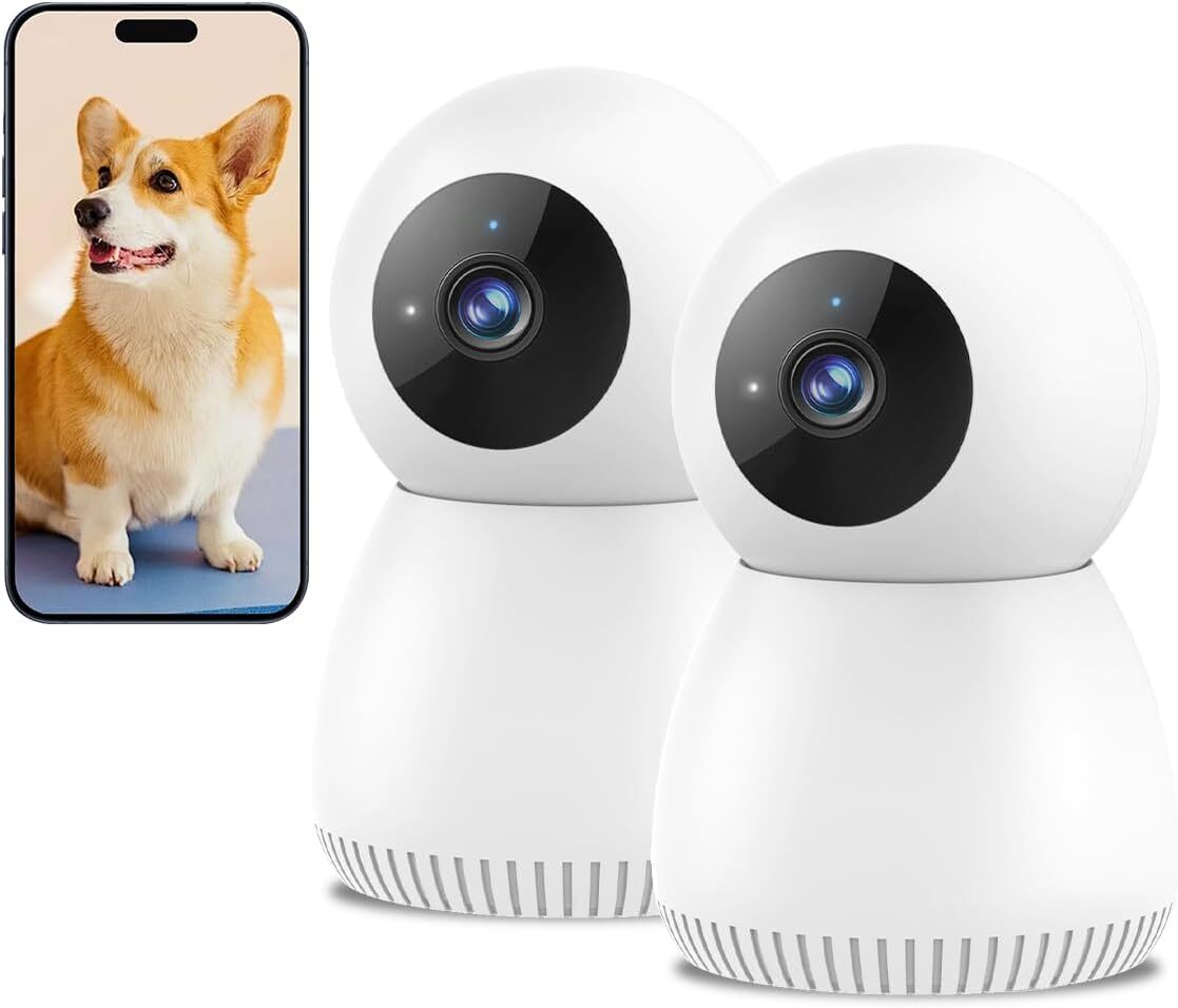 Indoor Camera 5G WiFi 360° PTZ Cameras for Home Security 1080P Baby/Pet Camera-image