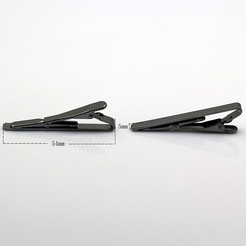 Plain New Silver Clasp Tie Clip Charm Bar Pin Pin Mens Tie Mens Metal Clip - Picture 15 of 19