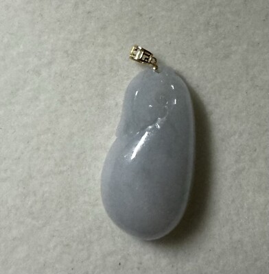18K Gold natürliche burmesische A-Klasse Eis Jade Anhänger Melone neu in Box kostenloser Versand