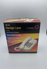 VTG AT&T  Design Line 130 Corded Table/Wall Model Telephone phone Dove Gray