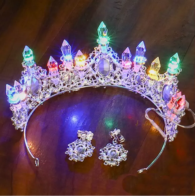 Led crystal deals earrings