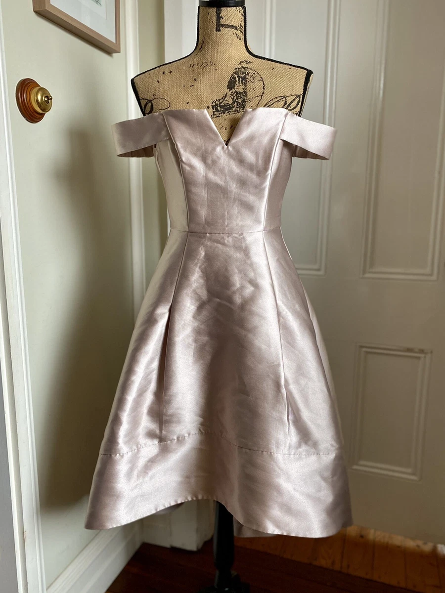 Forever New Willow Bardot Hi Low Prom Dress Pink Size 6 eBay