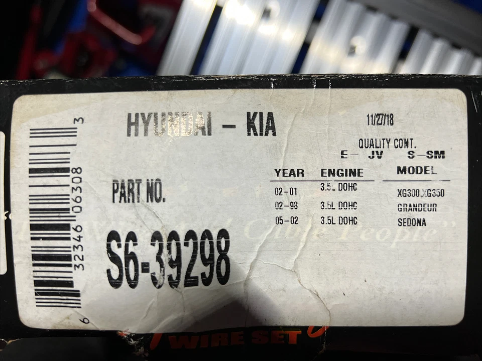 Juego de 3 cables de bujía b&b para kia sedona 2005 Foto 3 de 3