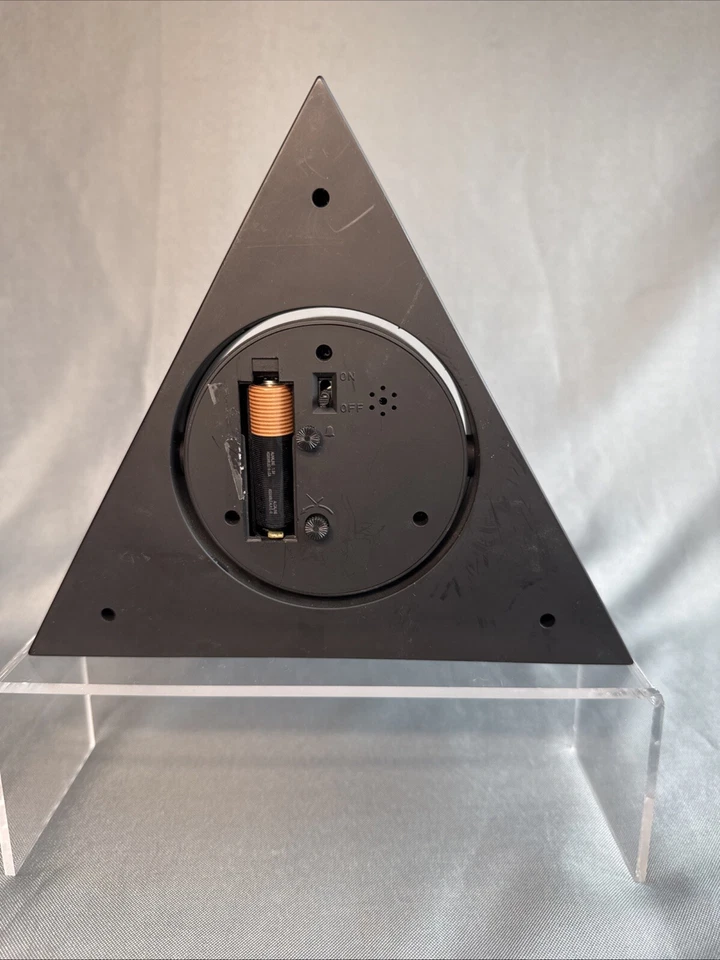 Triangle Alarm Clock 7 inches Dillard’s Triangle Clock Retro Chic - Image 2 of 4